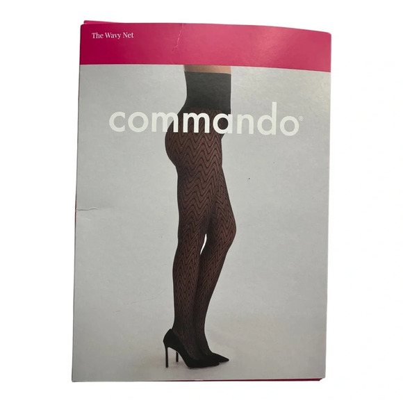 Commando Wavy Net in Black  Sz: Small - Picture 2 of 11